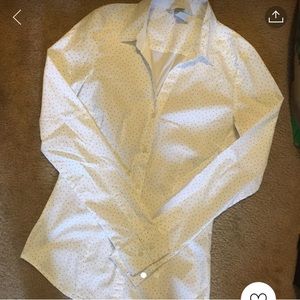 White and black button down